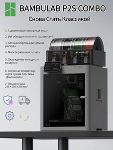 3D Принтер P2S Combo с AMS 2 Pro EU-версия (с ВБ кошельком)