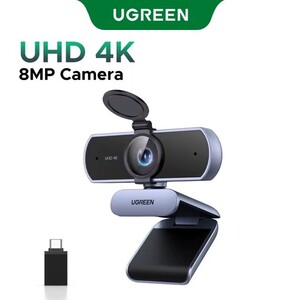 Веб-камера 4K UGREEN CM831, автофокус, 2 микрофона (+ версия FullHD за 1460₽)