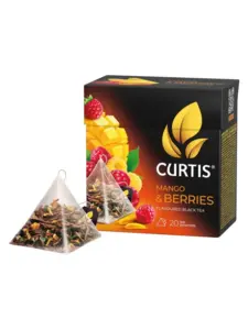 Чай черный Curtis Mango & Berries, 20 пирамидок (с ВБ Кошельком)