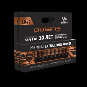 Батарейки щелочные мизинчиковые Polaris PB AAA 24шт (с картой Пэй)