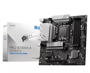 Материнская плата MSI PRO B760M-A DDR4 II Micro-ATX, LGA1700 (с WB кошельком, с подпиской)