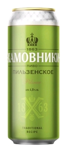 [Самара] Пиво Хамовники Пильзенское 4.8%, 450мл