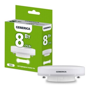 LED лампы IEK, например Generica GX53 (8Вт, с банками партнерами)
